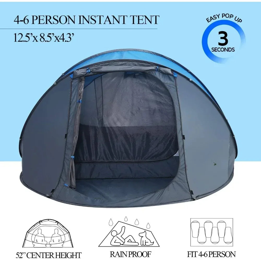 6 Person Easy Pop Up Tent,Automatic  for  camping /hiking